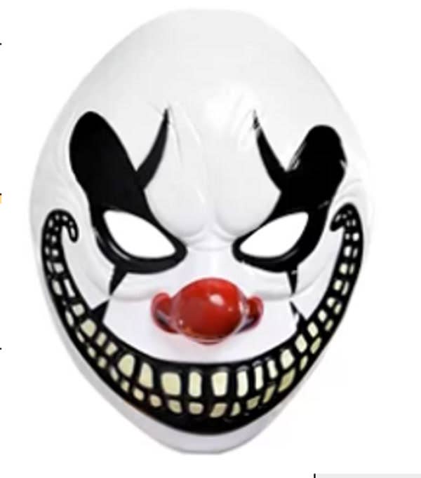 KBW Global Corp. - Wholesale Costume - Unisex - Freak Show Clown Mask0