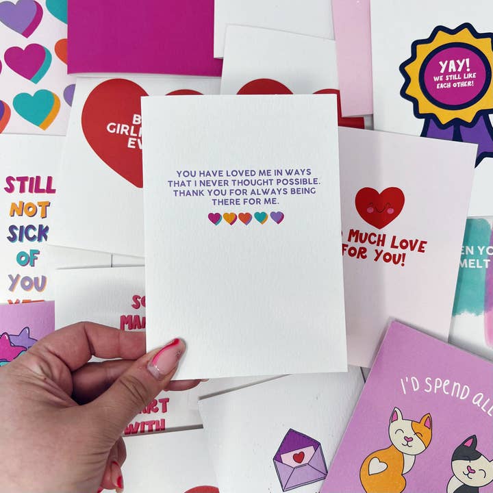 Xoxo Designs by Ruth - Wholesale Thank You Card - Thank You For Always Being There For Me Card