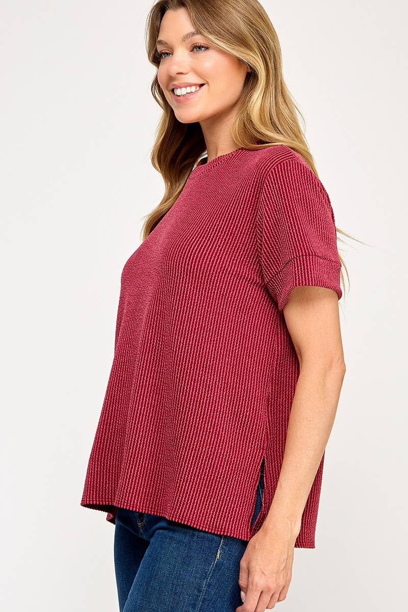 Vanilla Monkey - Wholesale Knit Top - Women's - Curly Rib Top9