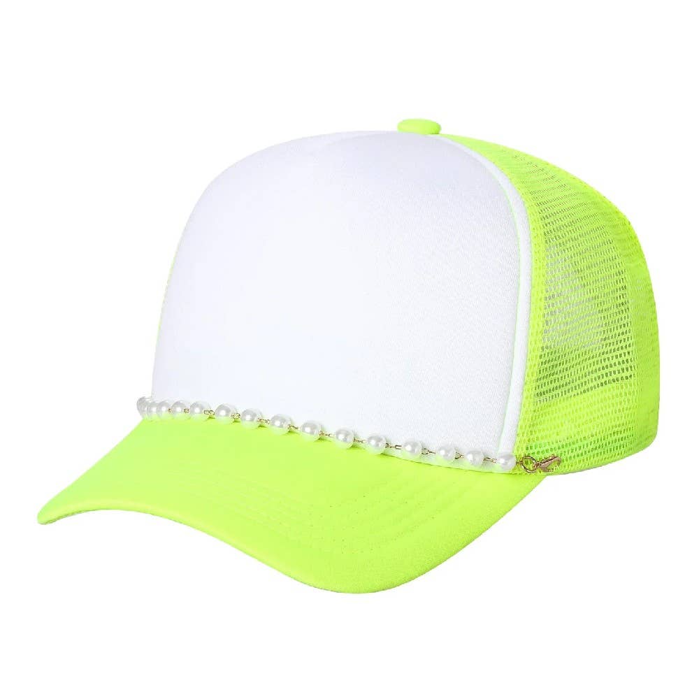 DOBBI - Wholesale Trucker Hat - Women's - Trucker Mesh Pearl Caps6