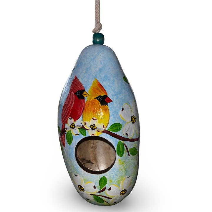 Sanyork Fair Trade - Wholesale Bird House - Hand Painted Birdhouse Hummingbird Outdoor Garden Patio Deco9