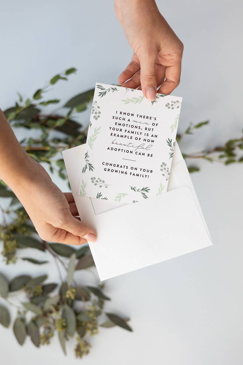 Joy Paper Co. - Wholesale Baby Card - Growing Family Adoption Card1