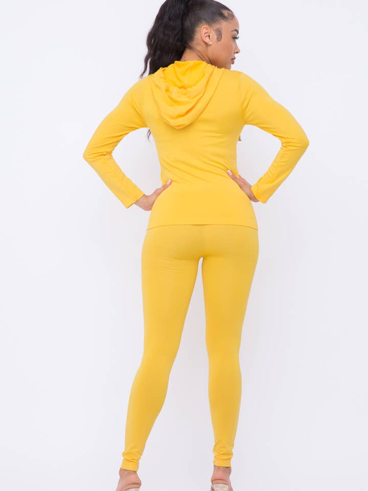 Julia by LoveJ - Wholesale Top & Pant Set (NOT Loungewear) - Women's - Seamless Zip Up Hoodie Jacket And Leggings Set13