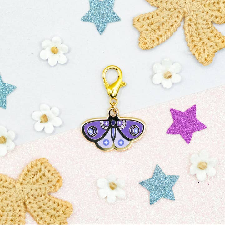 Pendent Charm Papillon Violet - Collection Charm-ing for wholesale by Sparkles in the Wild
