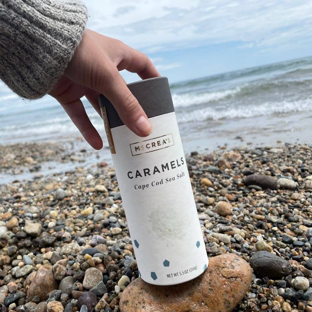 McCrea's Candies - Wholesale Caramel - Caramels Tall Tube - Cape Cod Sea Salt (6 per case)2