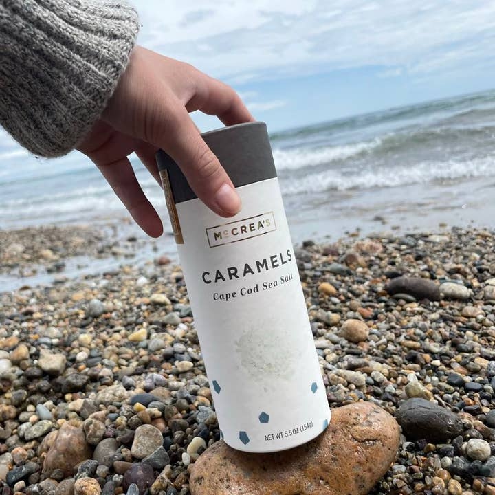 McCrea's Candies - Wholesale Caramel - Caramels Tall Tube - Cape Cod Sea Salt (6 per case)2