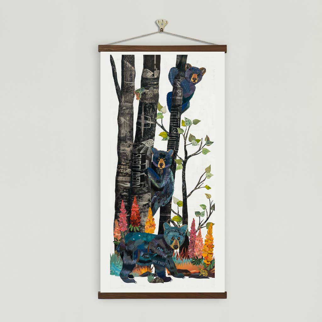 Dolan Geiman - Vente Affiche d'art - Impression d'art | Aspen Bear Art | MIDNIGHT FOREST (BEAR CUBS)2