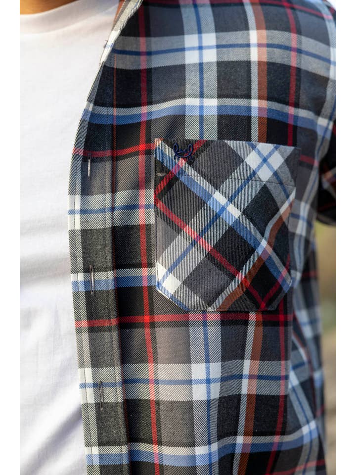 Custi Mikelo: Made in Spain - Wholesale Button Down Shirt - Men's - Gray Flannel Overshirt | Soria1