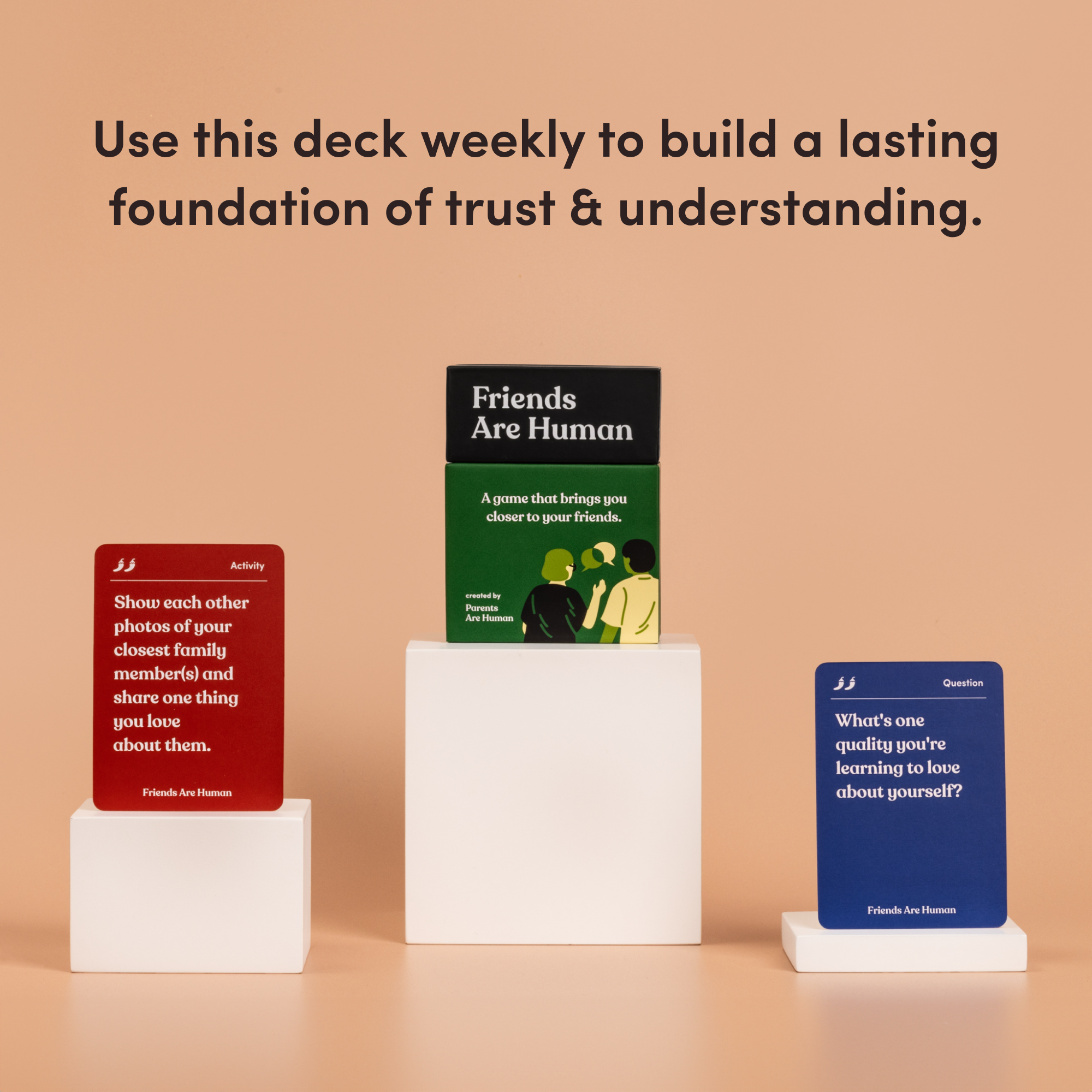 Parents Are Human | Card Games for Family, Love, & Healing - Wholesale Card Game - Friends Are Human8