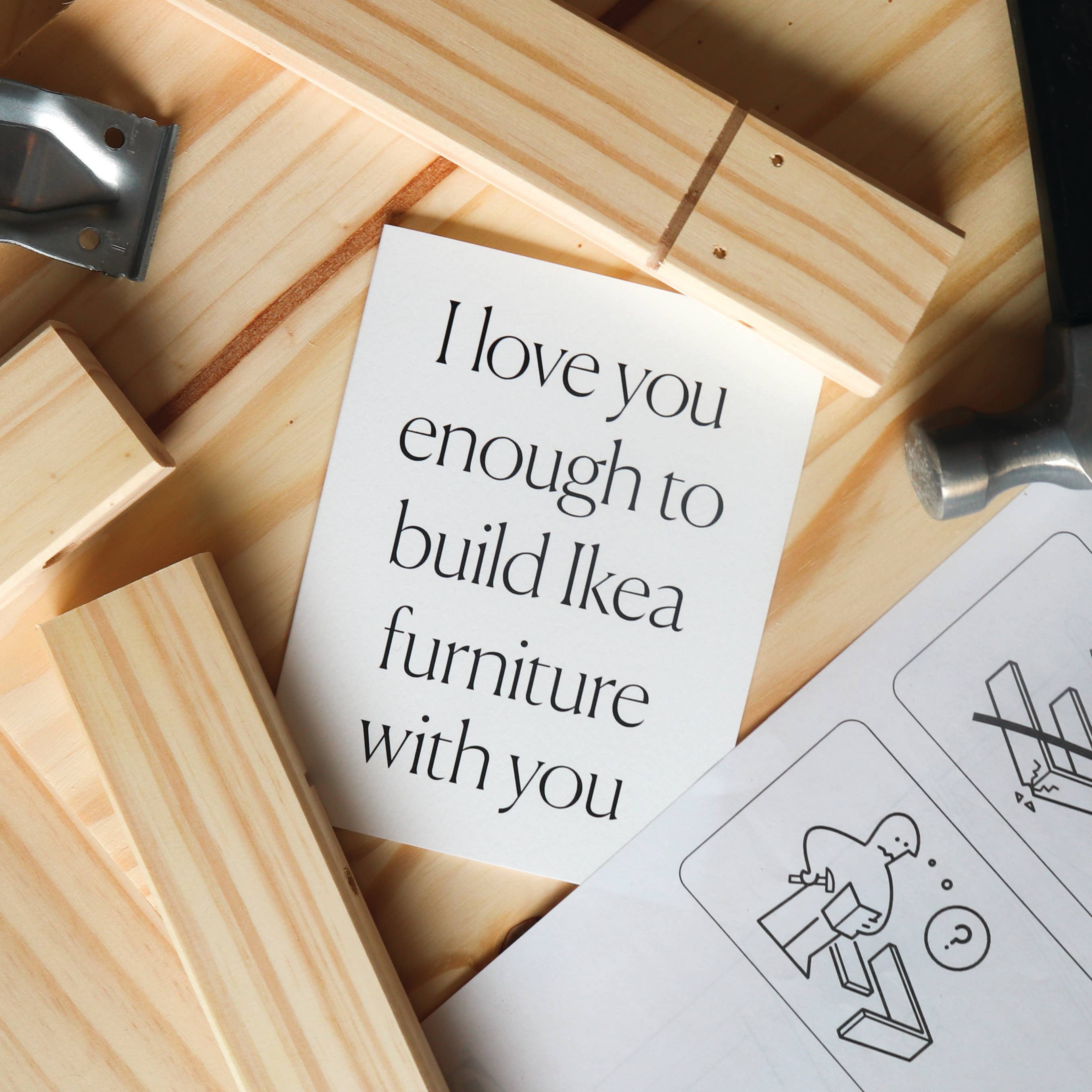 paper&stuff - Wholesale Love Card - Build Ikea With You Greeting Card — Funny Love Card1