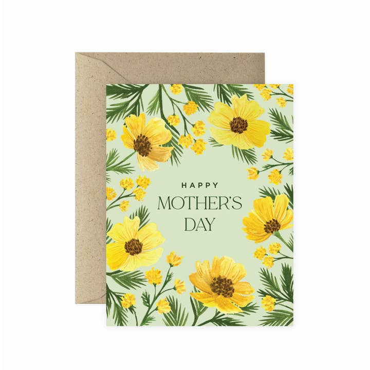 Wildflower Mother's Day Greeting Card for wholesale by Paper Anchor Co.