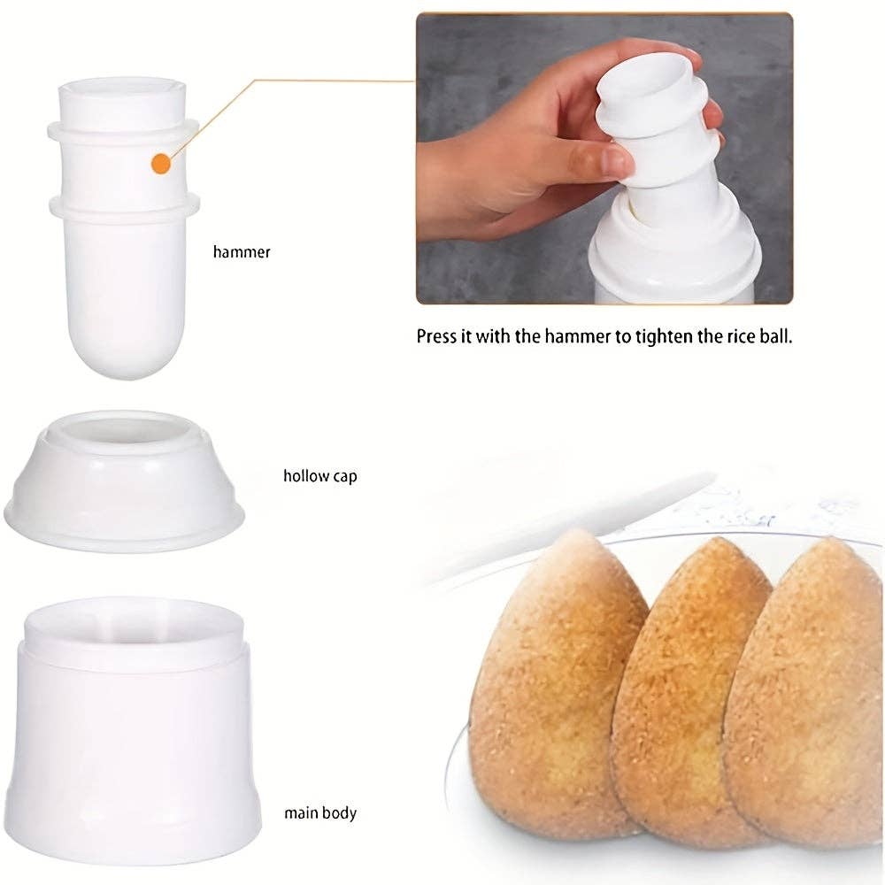 VIGOR - Wholesale Kitchen tool/gadget - Arancini Maker Mold Set Dual Set for Round & Conical Rice9