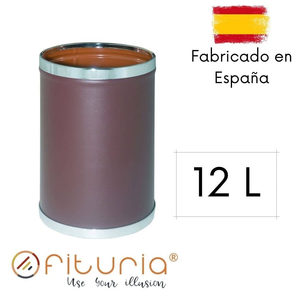 MEDEL OFFICE - Wholesale Trashcan/Trash Bin - 12L Multipurpose Indoor Metal Waste Bin for Brown Office2