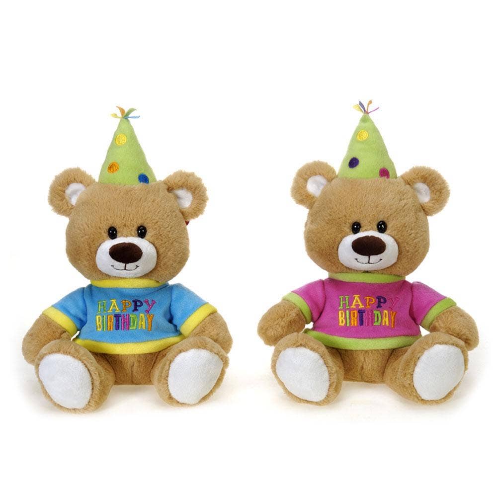 Fiesta Toys - Wholesale Stuffed/Plush Toy - Kids & Baby - 10IN 2 ASST. HAPPY BIRTHDAY BEARS - BL, PK0