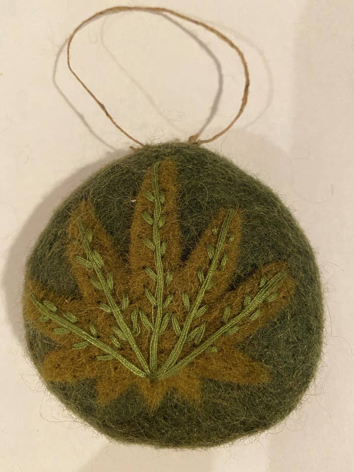 Felted "Mary Jane" ornament for wholesale by cerruti home