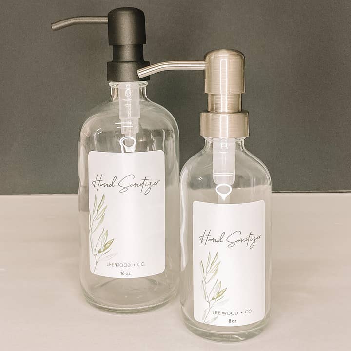 Collection Olive Signature | Distributeur en verre transparent pour la vente par LEEWOOD + CO.