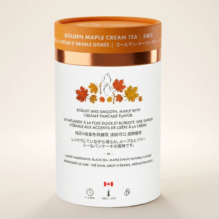 Tega Organic Tea - Vente Panier garni - Thé de Luxe à la Crème Dorée d'Érable | Canadien1