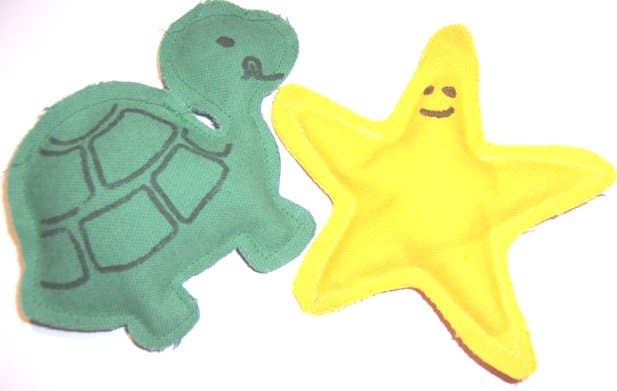 Pet Souvenirs - Wholesale Pet Toy - Cat - Yellow Catnip Starfish1
