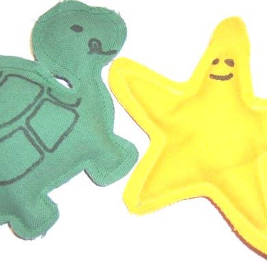 Pet Souvenirs - Wholesale Pet Toy - Cat - Yellow Catnip Starfish1