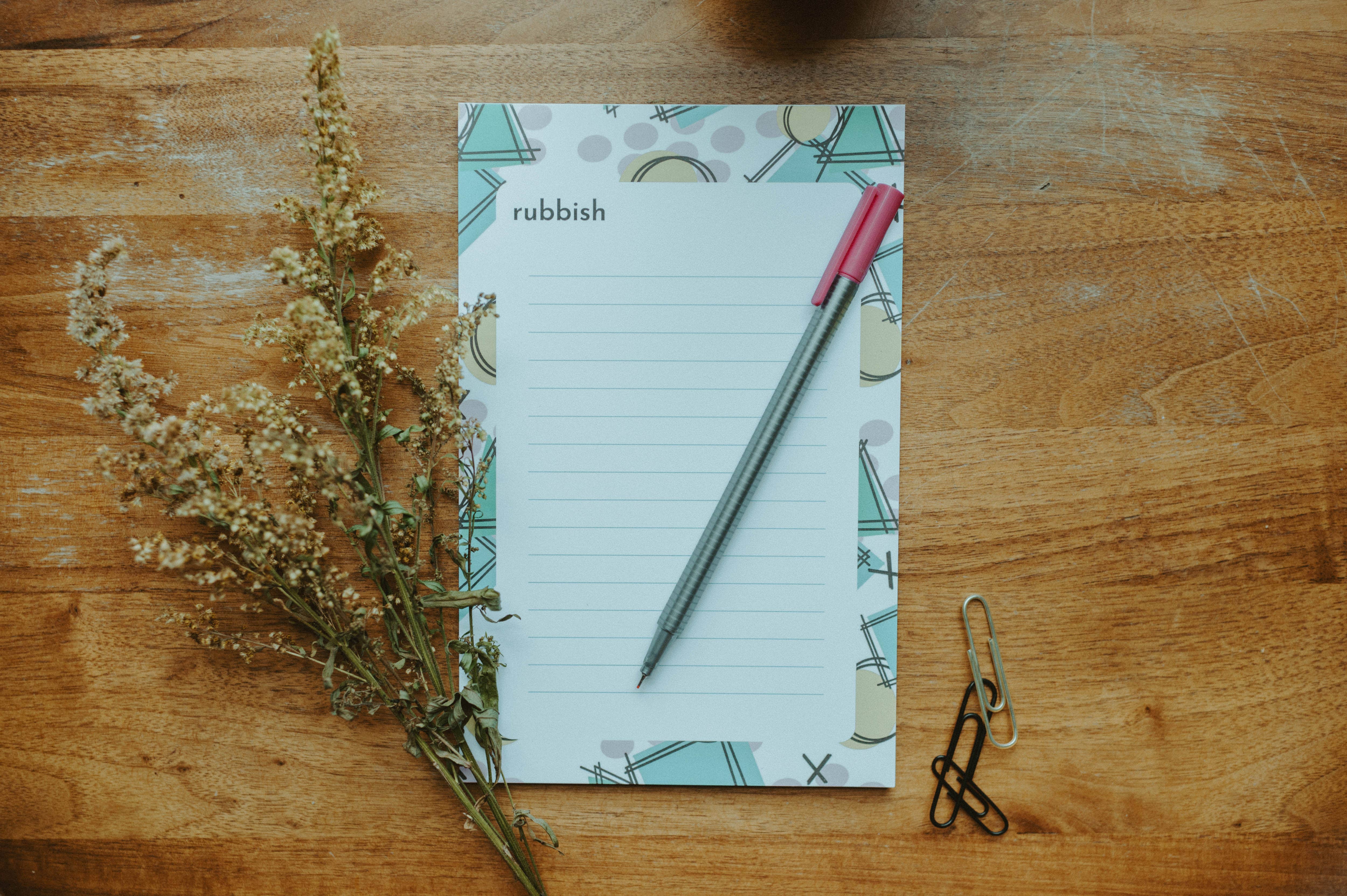 BrickandBarley - Wholesale Notepad - Rubbish Notepad4