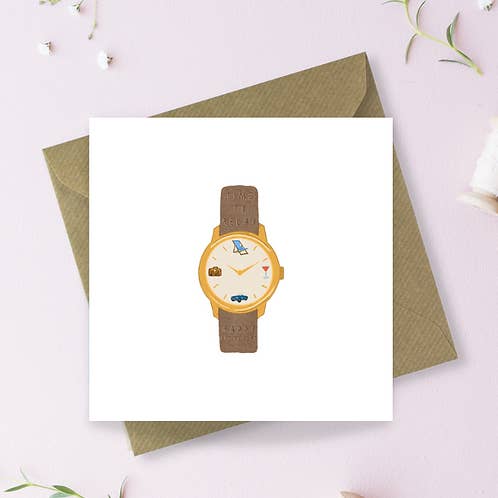 Hora de relajarse, tarjeta de felicitación de feliz jubilación. para venta al por mayor de Sayers Studio