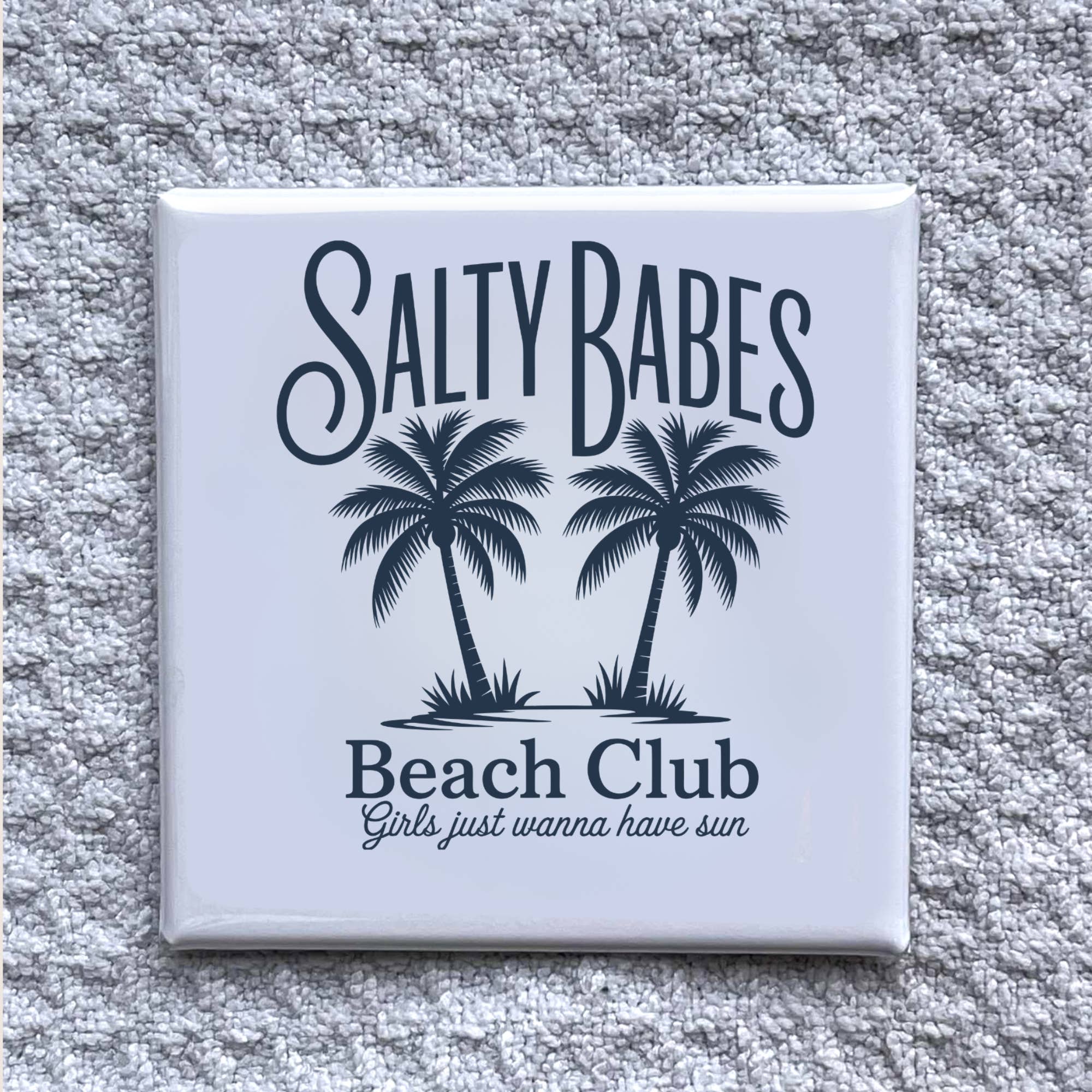 Made With Aloha Magnets,llc - Wholesale Magnet - Salty Babes 2 2x2" Magnet-Handmade Fridge Décor