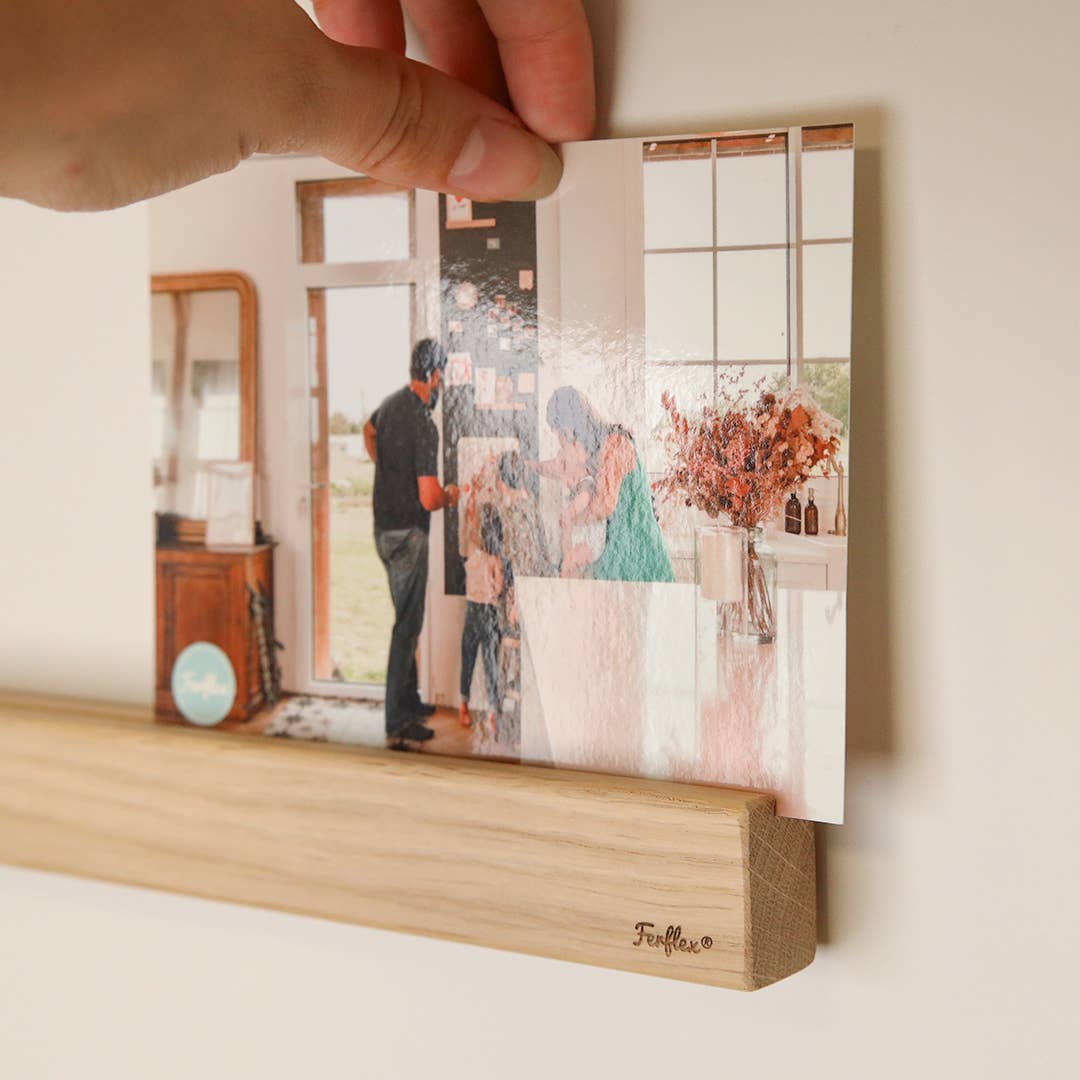 Ferflex – wholesale Vägghylla – Magnetisk hylla i ekträ för vägg - 45 cm1