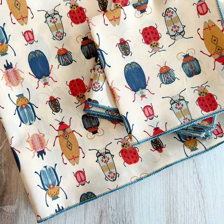 Dot and Army - Wholesale Dinner & Cloth Napkin - Beetle Cloth Napkins, set of four1