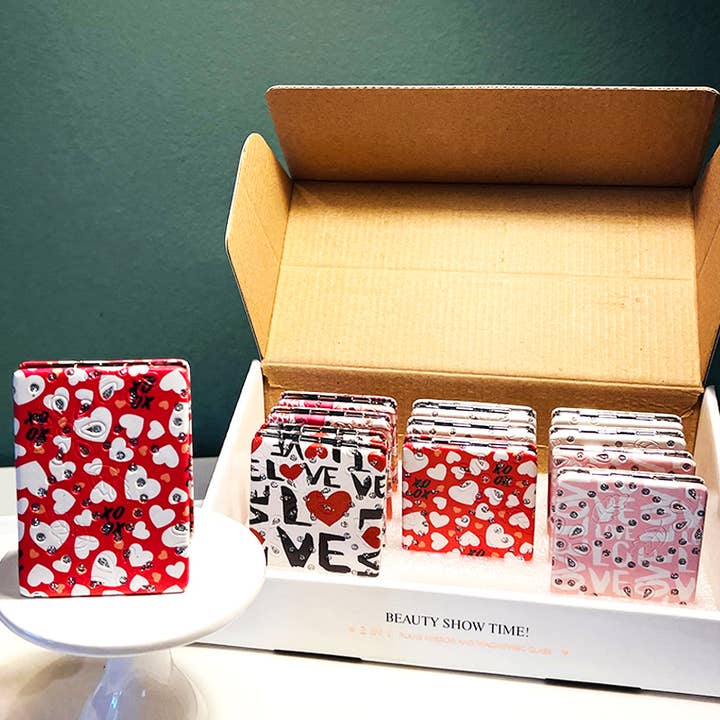 KC Factory - Wholesale Compact Mirror - Mini Cosmetic Folding Mirror 12pcs0