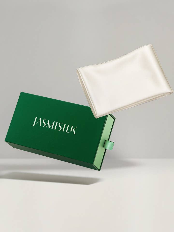 White Envelope Silk Pillowcase – Standard Size & 19mm Mulberry Silk for wholesale by Jasmisilk