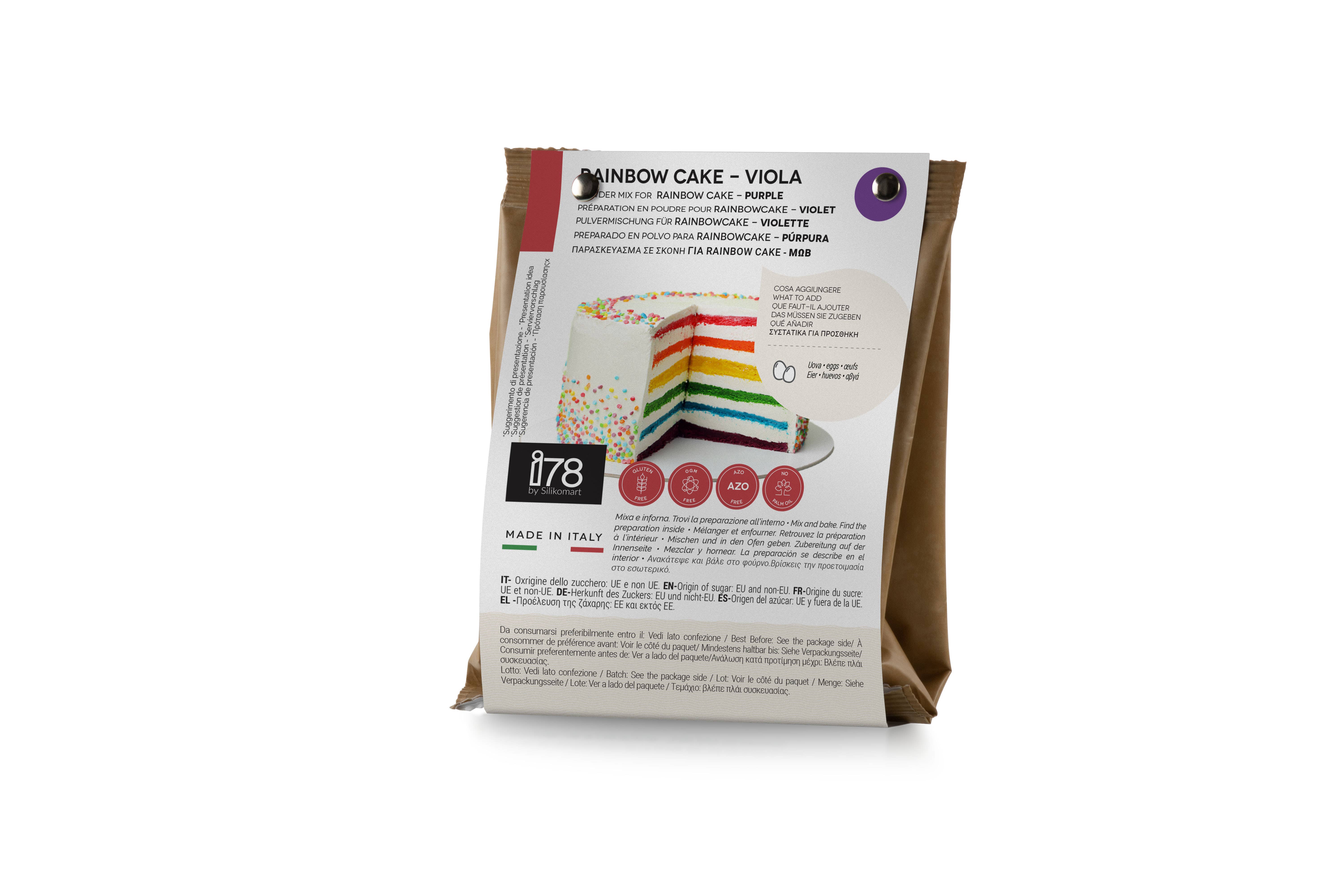 Silikomart - Wholesale Cake Mix - Gluten Free - Rainbow Cake Mix - Blueberry - 100g