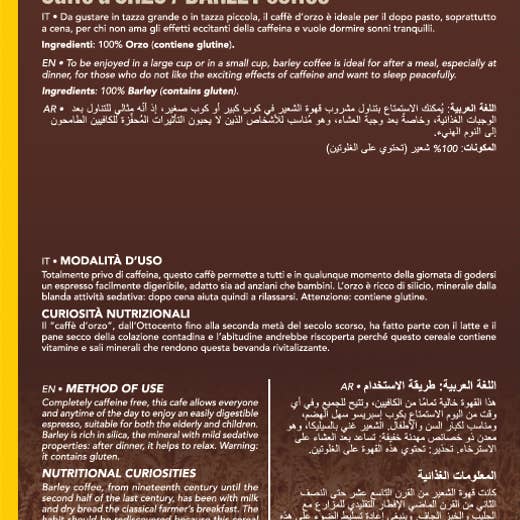 Vincit Management Srl - Wholesale Instant Coffee/Espresso - Gocce di Caffè ORZO soluble drink in compostable capsules3