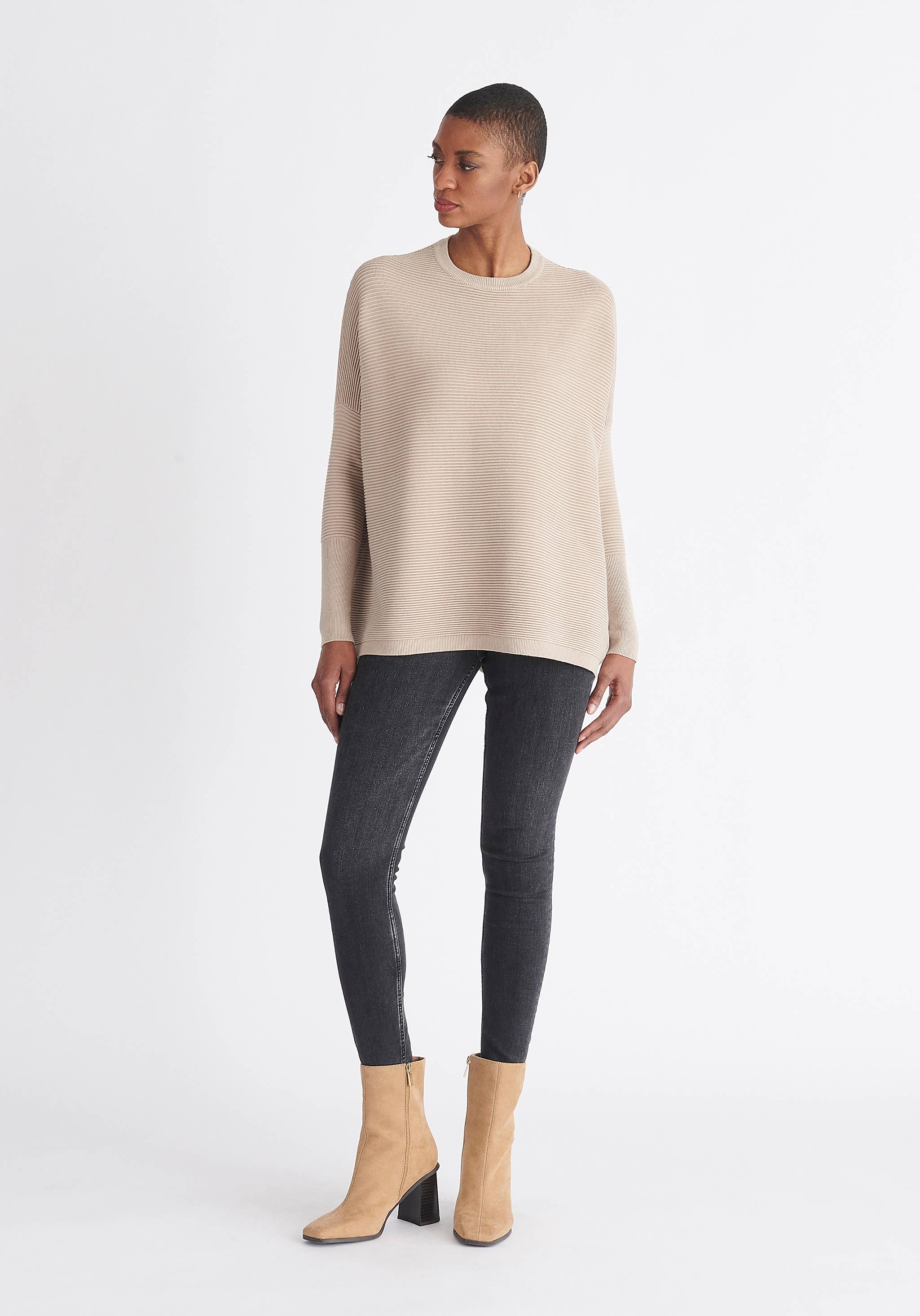 Paisie – wholesale Pullovertröja - Dam – Paisie ribbad tröja med lös passform41