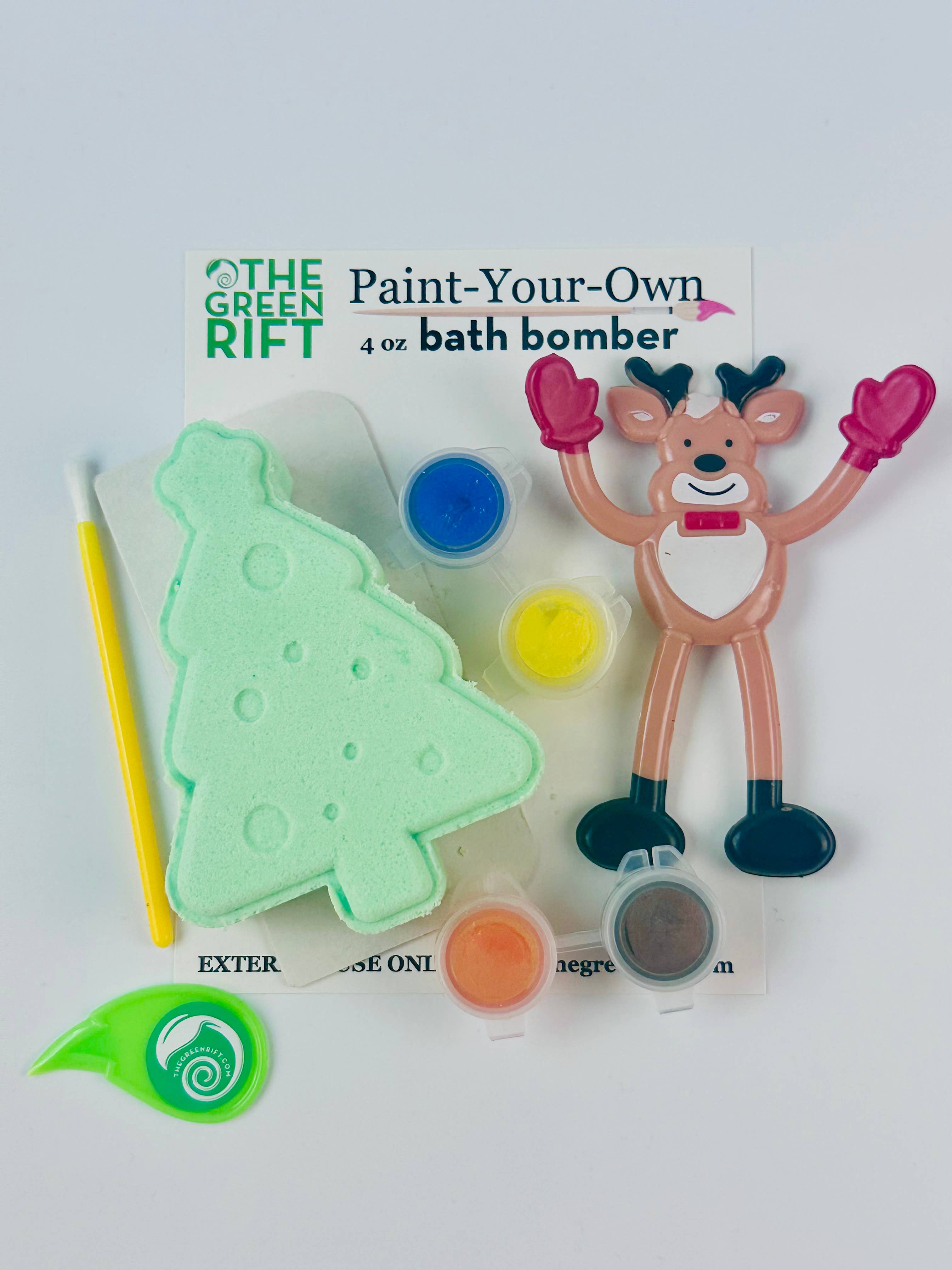 The Green Rift - Vente Bombe de bain/poudre effervescente pour le bain - Bombe de bain Tree Paint Your-Your Own, Fêtes, Saisonnier1