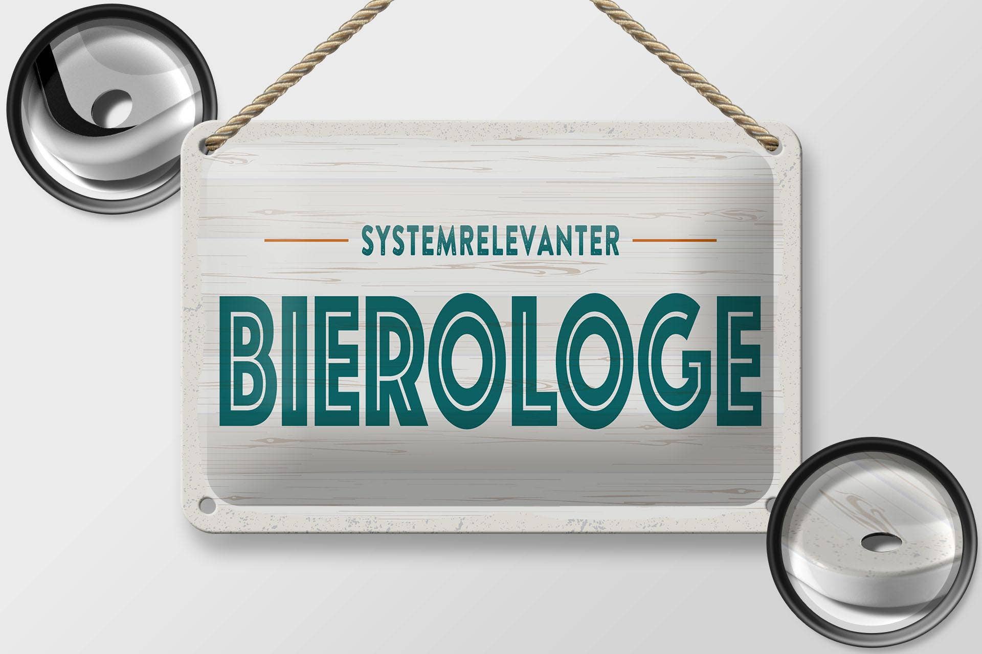 Femer - Wholesale Sign - Alcohol metal sign 18x12 cm system-relevant Bierologist decorative sign1