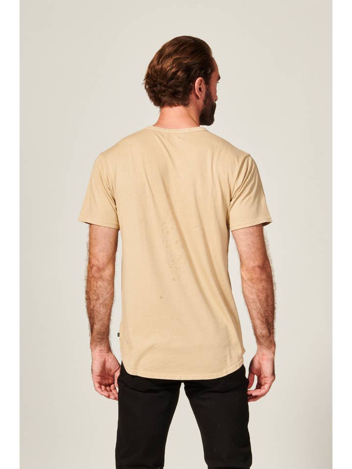 Dime Curved Tee | Sand for wholesale on Faire1