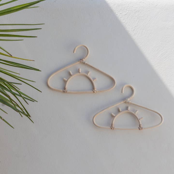 Village Thrive - Wholesale Clothes Hangers - Sunrise Rattan Hanger1