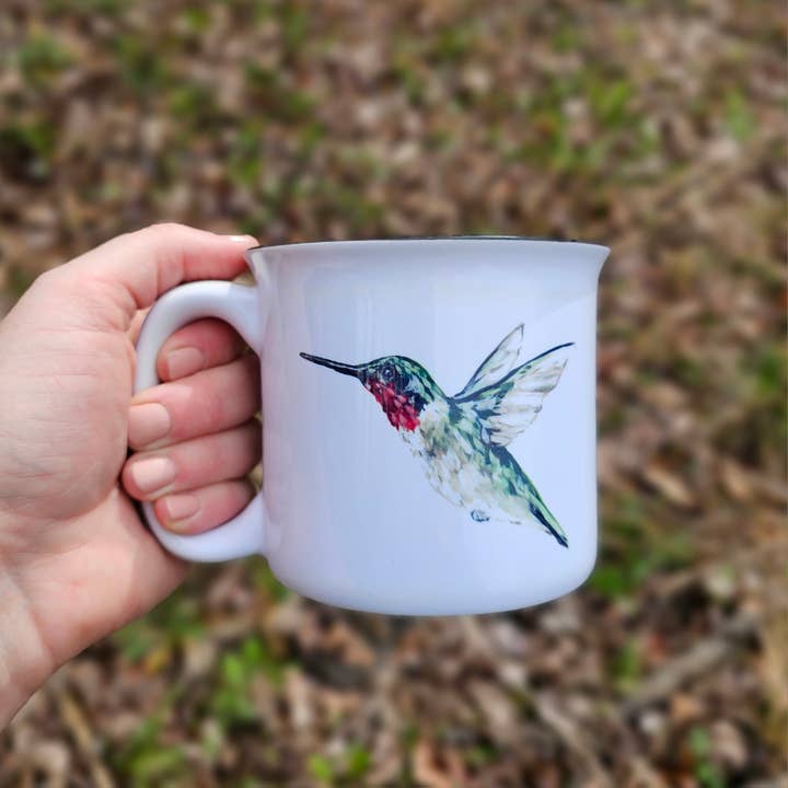 The Cranberry Finch - Wholesale Coffee Mug - Hummingbird Mug