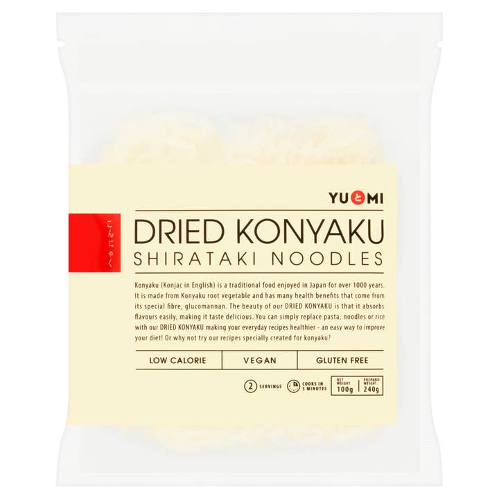 YU&MI - Wholesale Pasta - Konjac Noodles / Dried Konyaku Shirataki Noodles, 100g