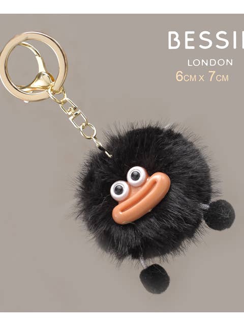 HALLOWEEN PLUSH BALL BAG CHARM for wholesale by Bessie London