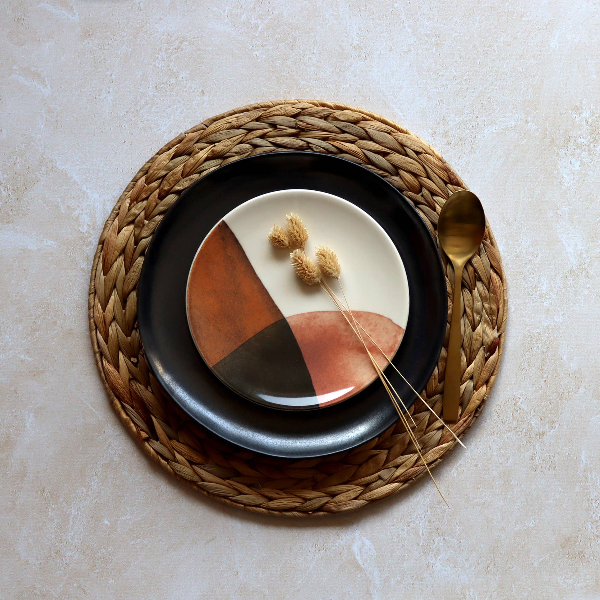 Novastyl - Wholesale Dinner Plate - GAIA 19cm stoneware dessert plate3