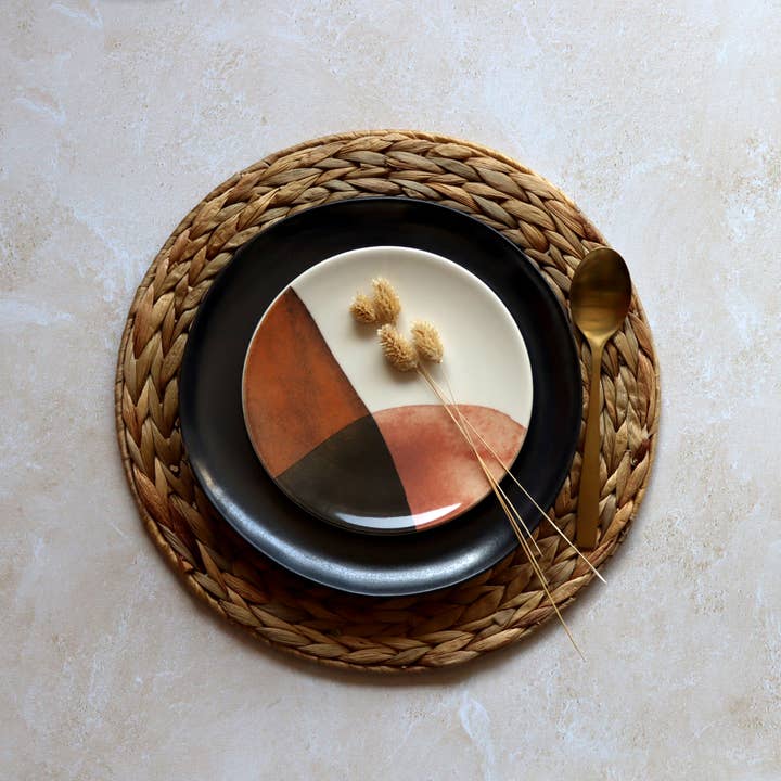 Novastyl - Wholesale Dinner Plate - GAIA 19cm stoneware dessert plate3