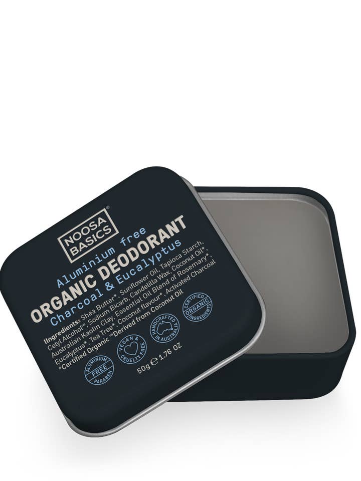 Organic Deodorant Cream with Activated Charcoal for wholesale by Noosa Basics