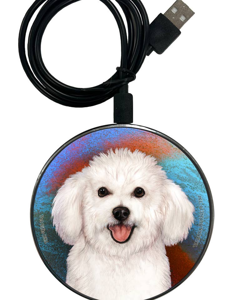 Bichon Frise - Zoomies Phone Charger for wholesale by Pet Gifts USA, LLC