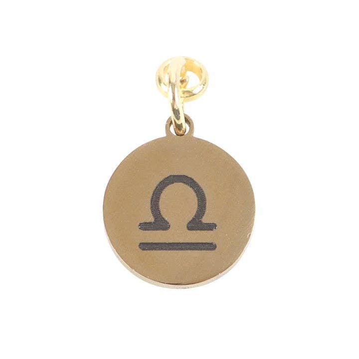 Something Different Wholesale – wholesale Individual charm/pendant – Libra Gold Tone Zodiac Sign Charm2