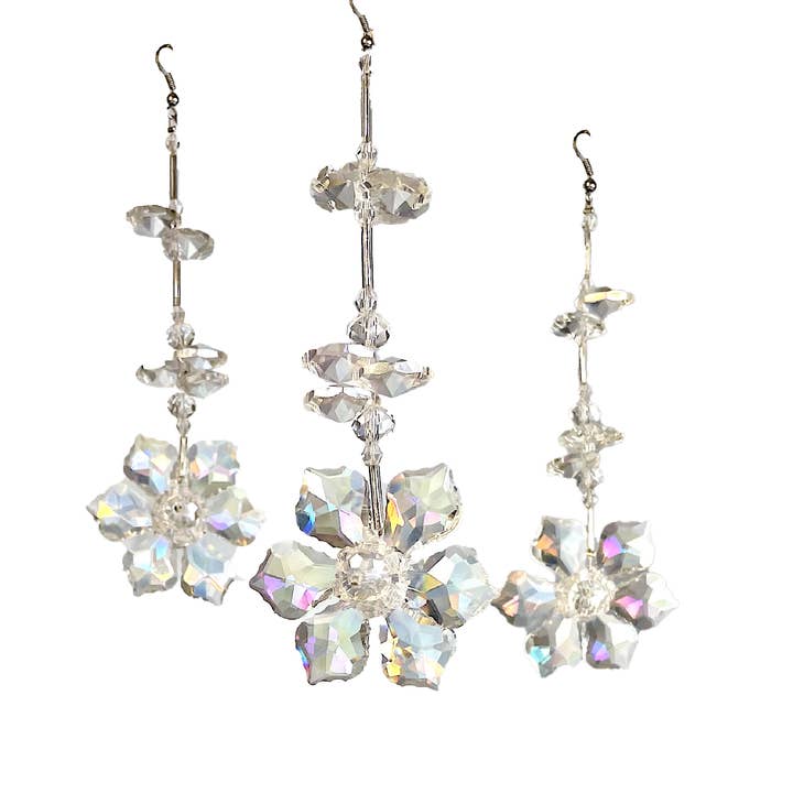 Crystal Iridescent Flower, Crystal Decor Christmas Wedding Decorations for wholesale by Crystalize Home