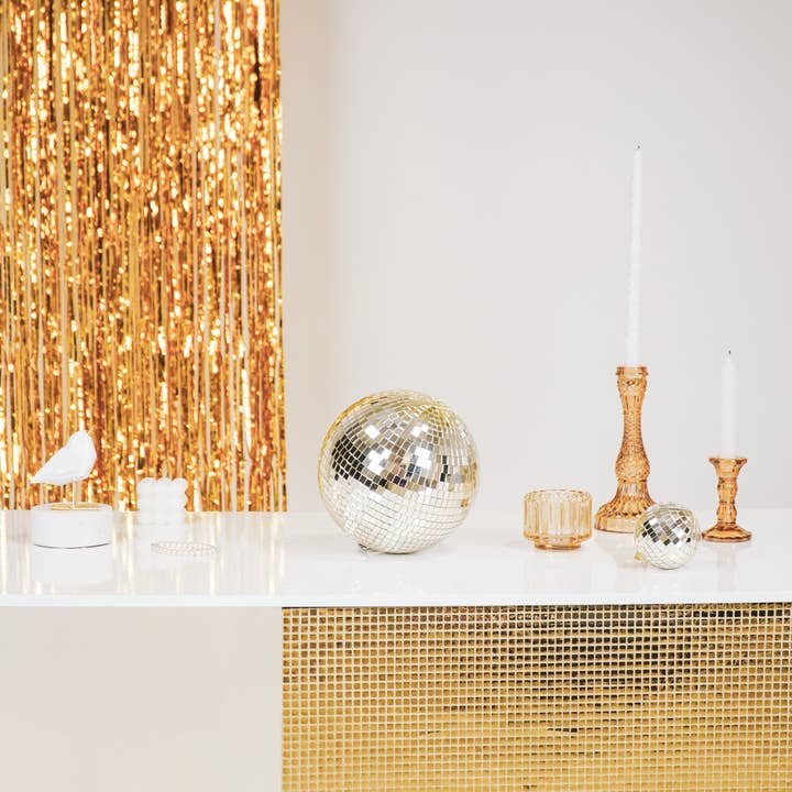 Housevitamin bv - Wholesale Christmas decoration - Christmas Decoration - Christmas Hanger - Discoball - Foam - Gold - 20x20x20cm4