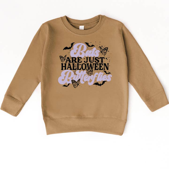Flagermus Er Bare Halloween-Sommerfugle - Småbørns Grafisk Sweatshirt for engroshandel hos The Juniper Shop Wholesale