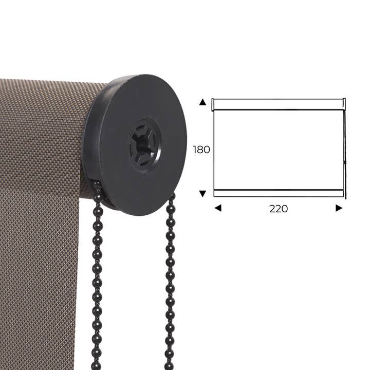 cortina enrollable 220cm antracita para venta al por mayor de Rocada Spain