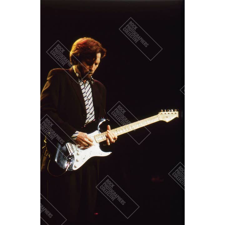 Rock Photographers Collective – Engroshandel T-shirt med serigrafitryk – til børn – Eric Clapton (1) 1991 T-Shirt til børn1